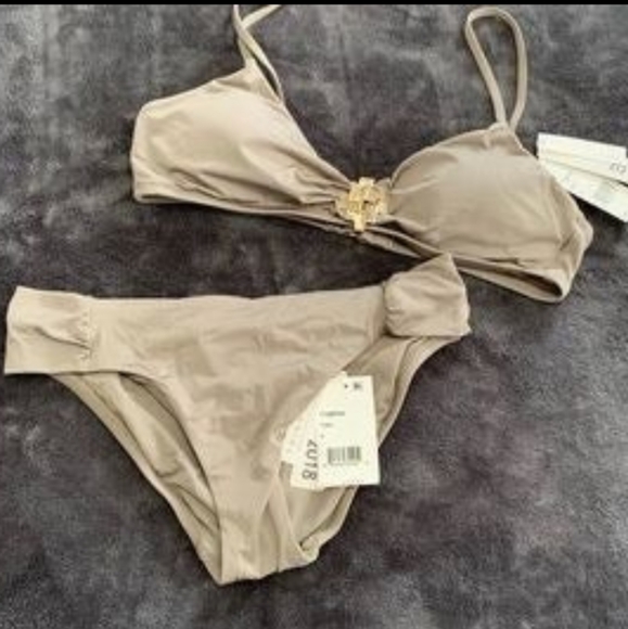 NWT Trina Turk Taupe Jewel Bikini med 6/8 - Picture 3 of 9